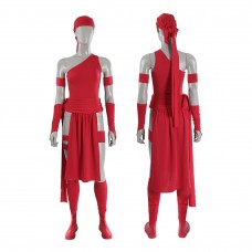 Elektra Natchio Cosplay Costume Daredevil Comic Red Jumpsuit for Women