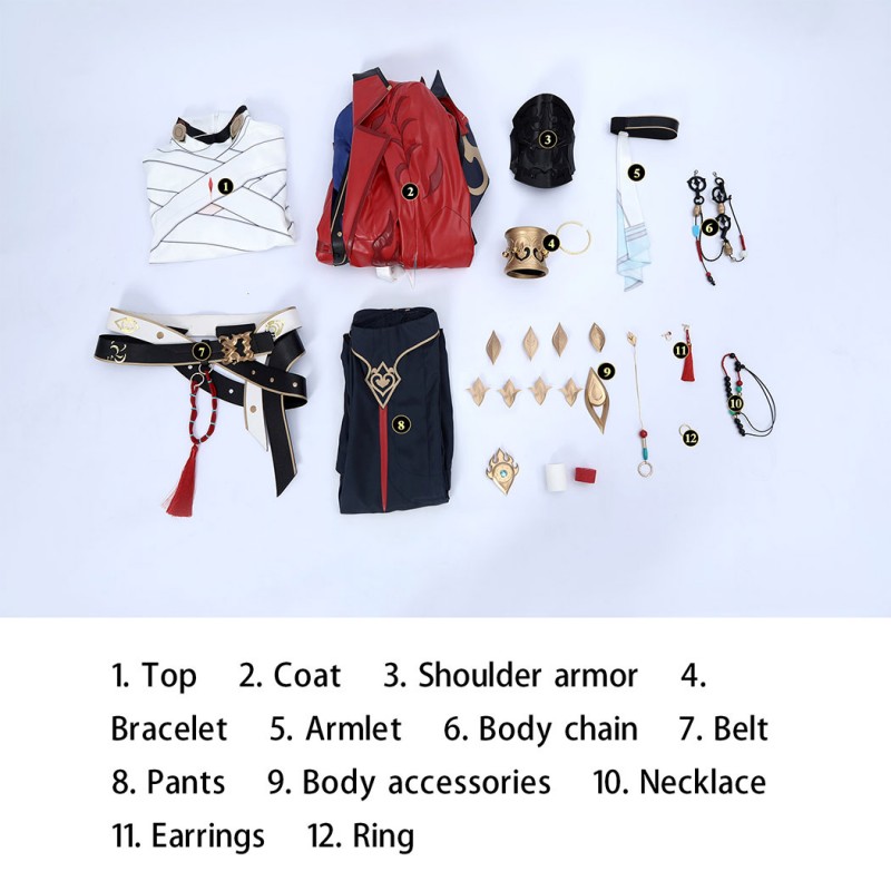 Honkai Star Rail Blade Cosplay Costume Game Male Suit Halloween Outfit
