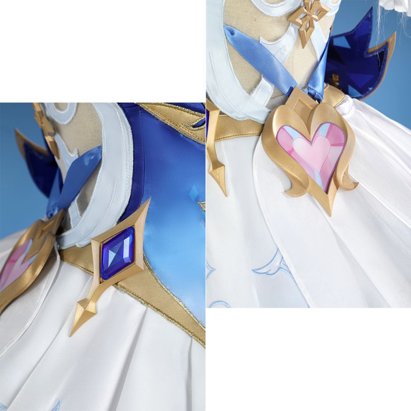 Genshin Impact Odette Cosplay Costume Game Women Suit