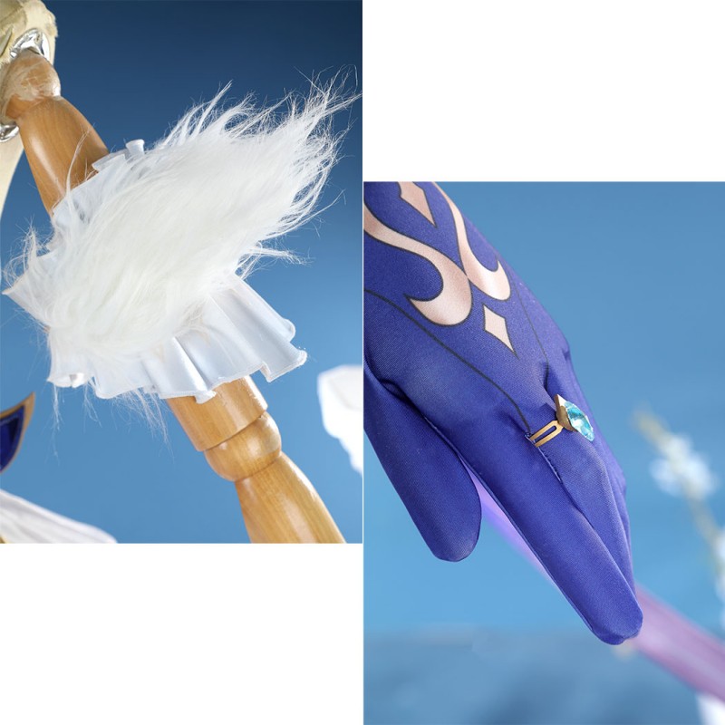 Genshin Impact Odette Cosplay Costume Game Women Suit