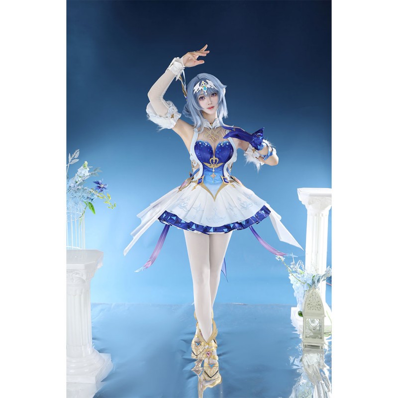 Genshin Impact Odette Cosplay Costume Game Women Suit