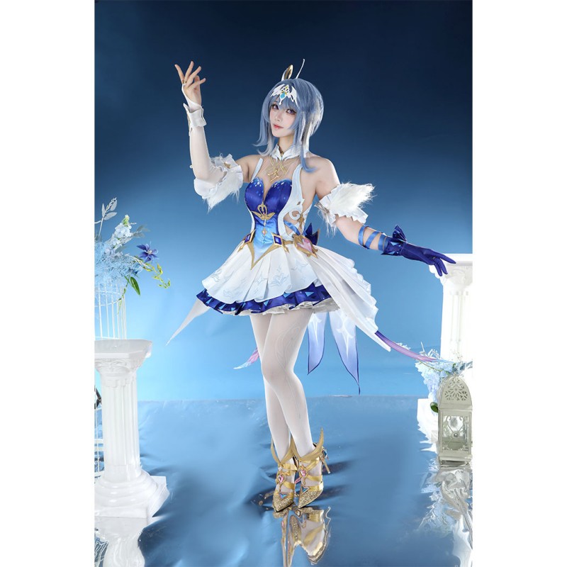 Genshin Impact Odette Cosplay Costume Game Women Suit