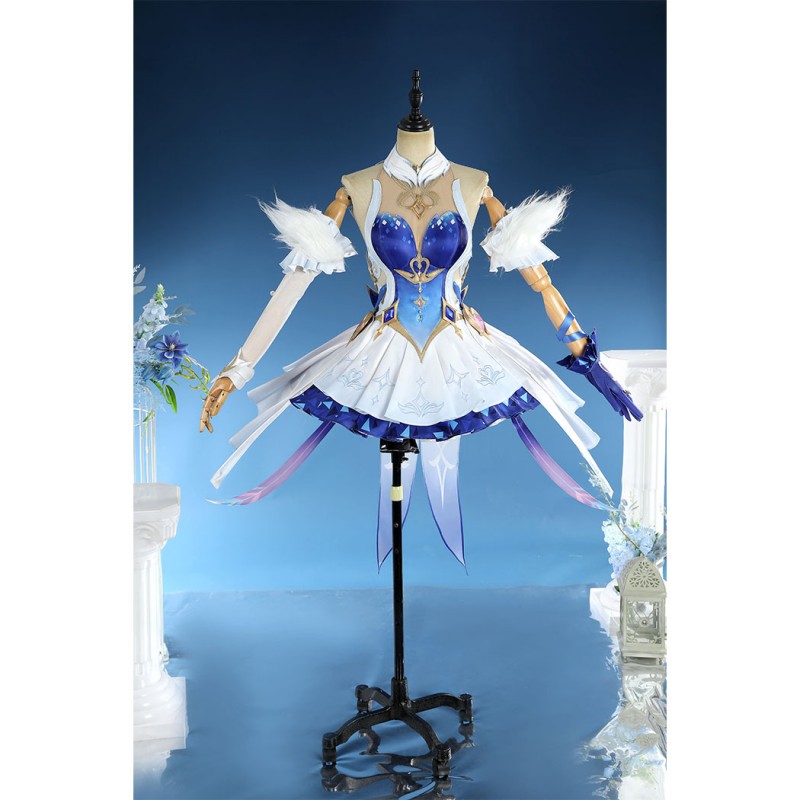 Genshin Impact Odette Cosplay Costume Game Women Suit