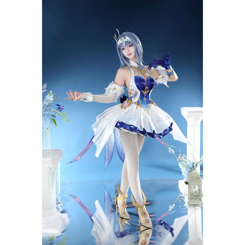 Genshin Impact Odette Cosplay Costume Game Women Suit