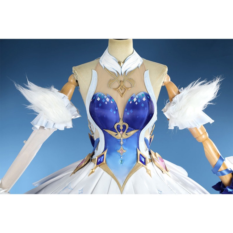 Genshin Impact Odette Cosplay Costume Game Women Suit