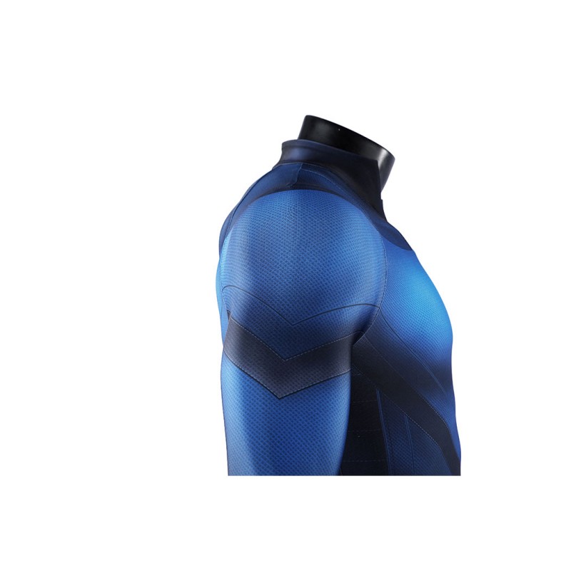 Human Torch Cosplay Costume Fantastic Four Johnny Storm Printed Polyester Jumpsuit Superhero Suit