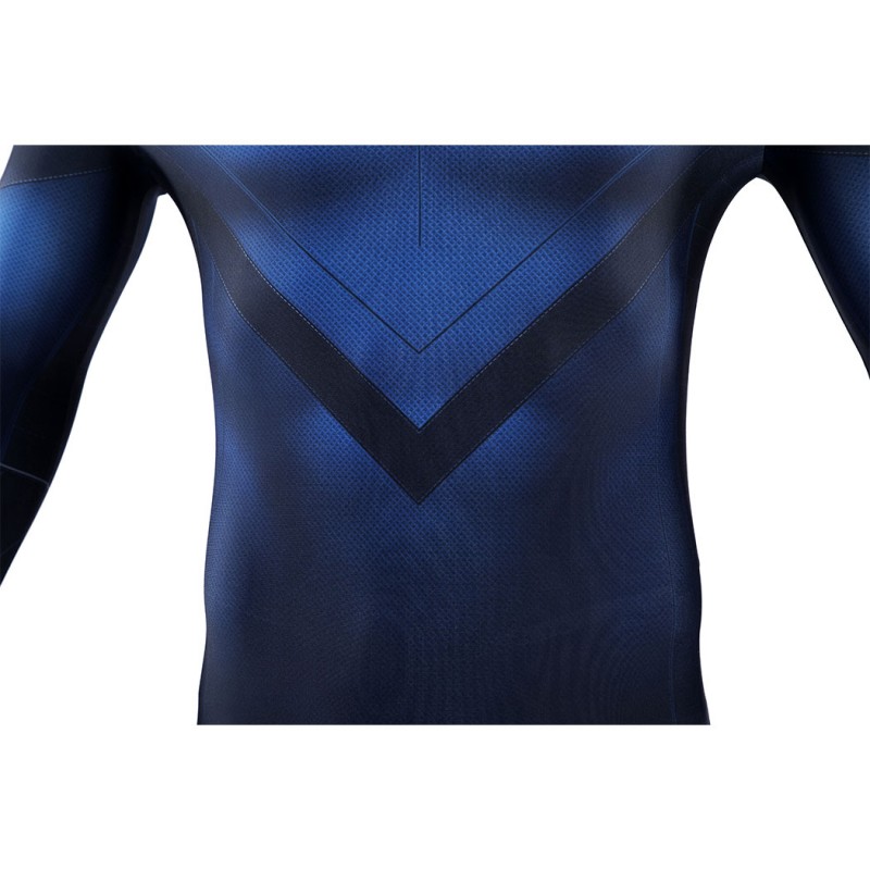 Human Torch Cosplay Costume Fantastic Four Johnny Storm Printed Polyester Jumpsuit Superhero Suit