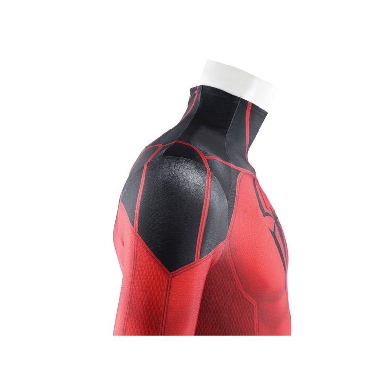 Scarlet Spider Cosplay Costume Spider-Man Printed Jumpsuit Superhero Suit for Men