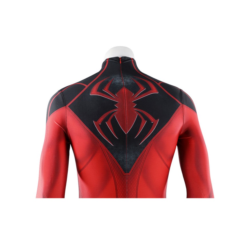 Scarlet Spider Cosplay Costume Spider-Man Printed Jumpsuit Superhero Suit for Men