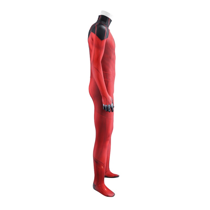 Scarlet Spider Cosplay Costume Spider-Man Printed Jumpsuit Superhero Suit for Men