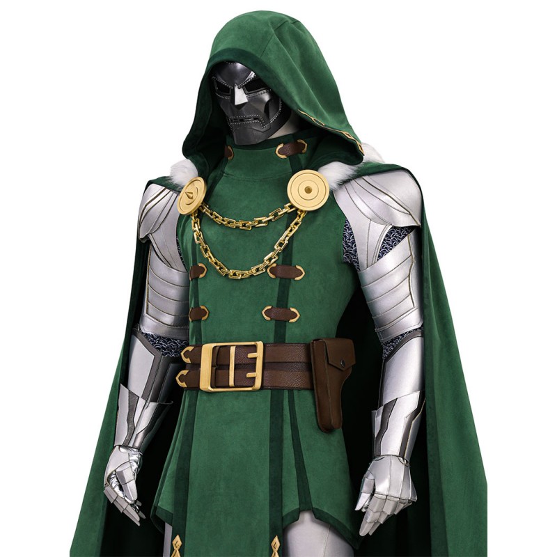 Marvel Rivals Doctor Doom Cosplay Costume Top Level Armor Suit with Cape