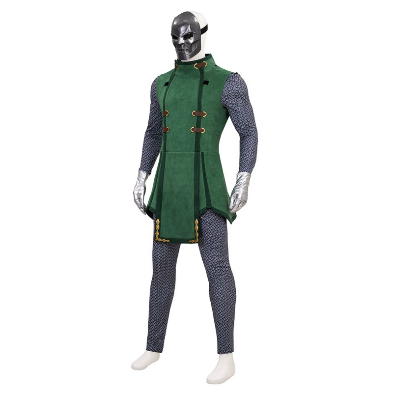 Marvel Rivals Doctor Doom Cosplay Costume Top Level Armor Suit with Cape