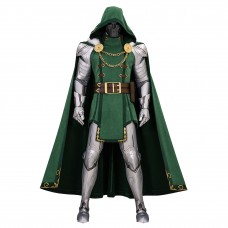 Marvel Rivals Doctor Doom Cosplay Costume Top Level Armor Suit with Cape