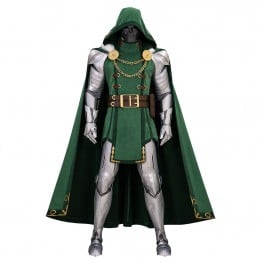 Marvel Rivals Doctor Doom Cosplay Costume Top Level Armor Suit with Cape