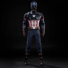 2026 Captain America Costume Avengers Endgame Steve Rogers Cosplay Suit Premium Outfit