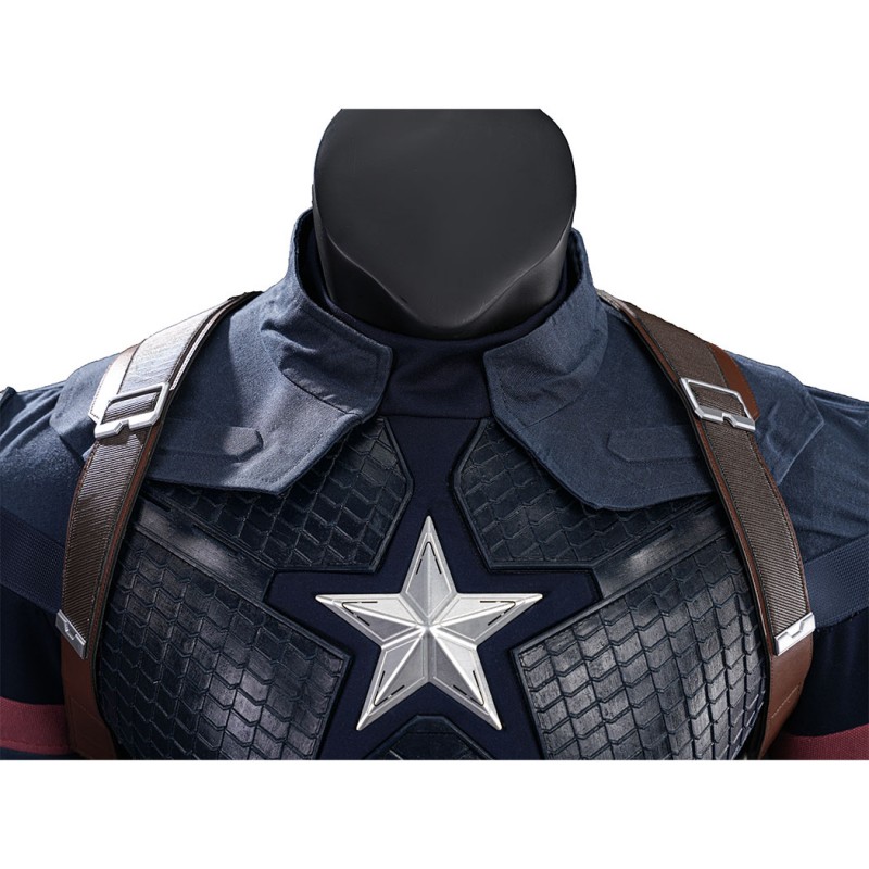 Avengers Endgame Captain America Cosplay Costume Steve Rogers Suit Superhero Outfit Upgraded Version