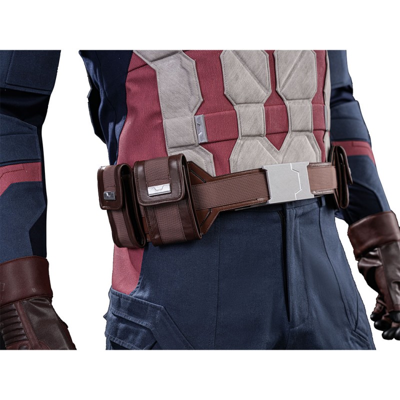 Avengers Endgame Captain America Cosplay Costume Steve Rogers Suit Superhero Outfit Upgraded Version