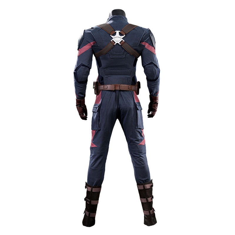 Avengers Endgame Captain America Cosplay Costume Steve Rogers Suit Superhero Outfit Upgraded Version