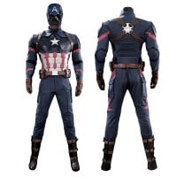 Avengers Endgame Captain America Cosplay Costume Steve Rogers Suit Superhero Outfit Upgraded Version