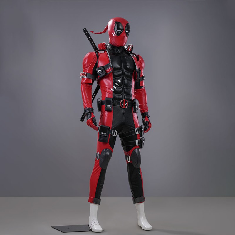 Marvel Rivals Deadpool Cosplay Costume Premium Wade Wilson Red Superhero Suit