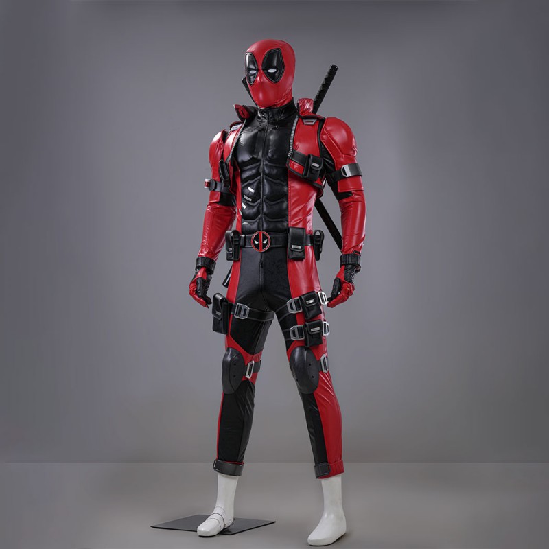 Marvel Rivals Deadpool Cosplay Costume Premium Wade Wilson Red Superhero Suit
