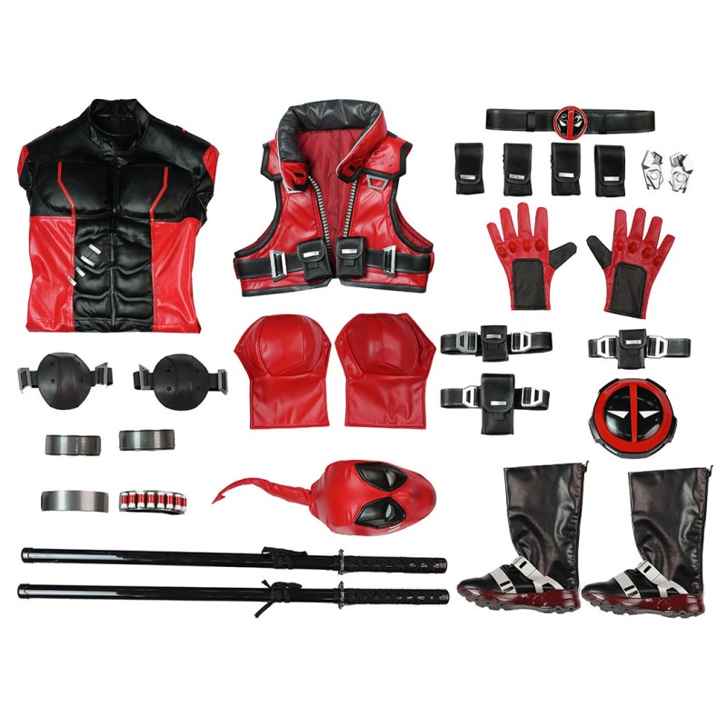Marvel Rivals Deadpool Cosplay Costume Premium Wade Wilson Red Superhero Suit