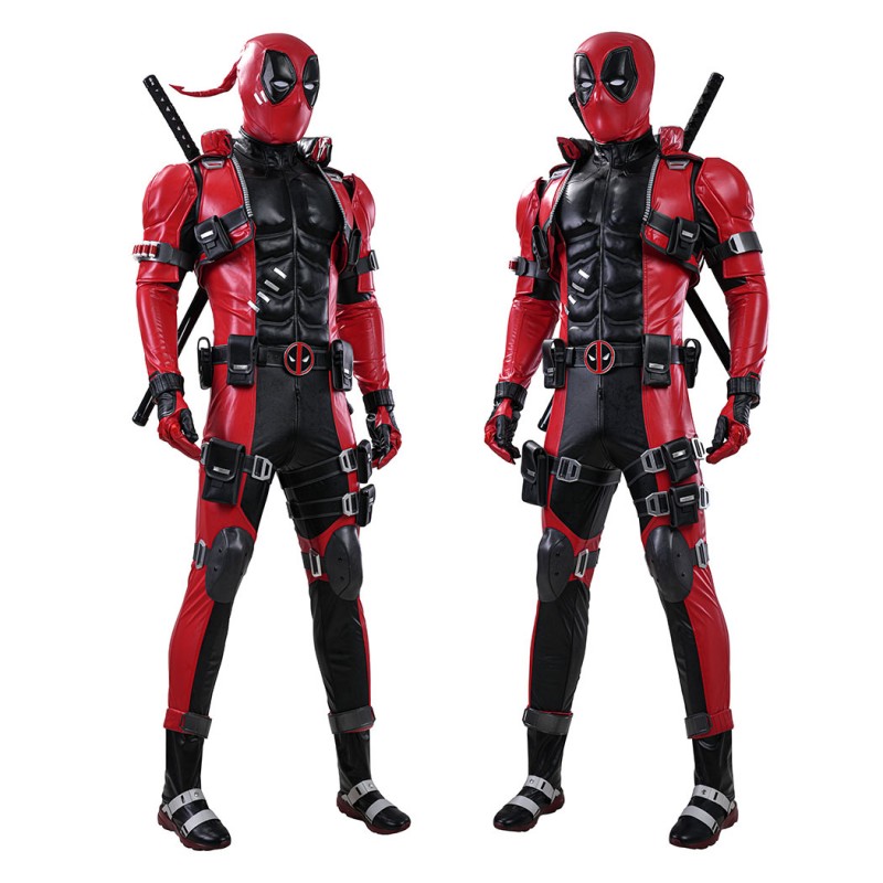 Marvel Rivals Deadpool Cosplay Costume Premium Wade Wilson Red Superhero Suit