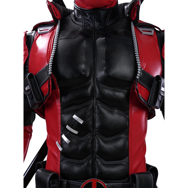 Marvel Rivals Deadpool Cosplay Costume Premium Wade Wilson Red Superhero Suit