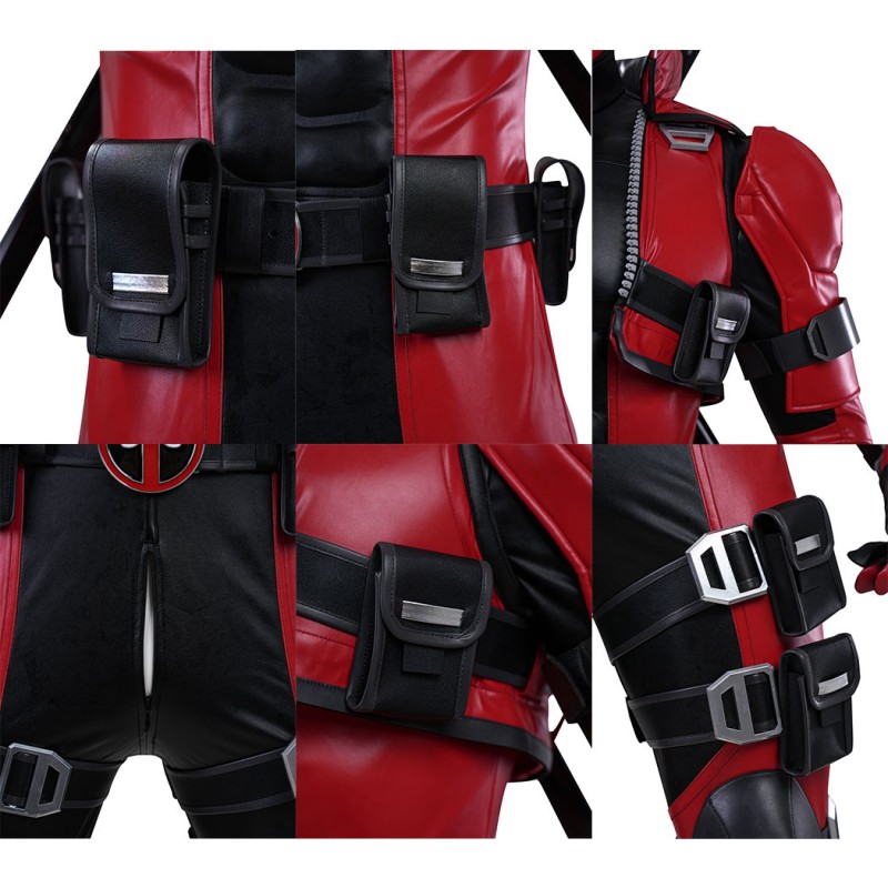 Marvel Rivals Deadpool Cosplay Costume Premium Wade Wilson Red Superhero Suit