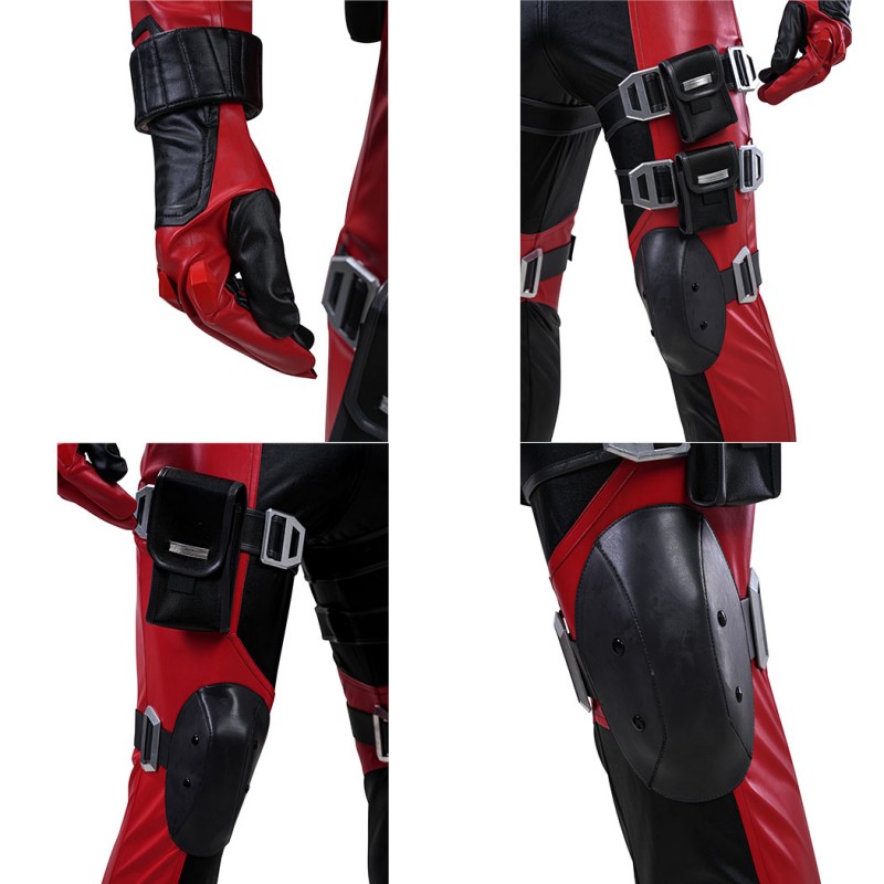 Marvel Rivals Deadpool Cosplay Costume Premium Wade Wilson Red Superhero Suit