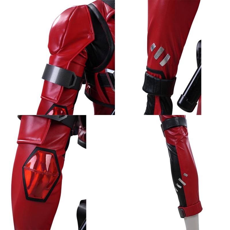 Marvel Rivals Deadpool Cosplay Costume Premium Wade Wilson Red Superhero Suit