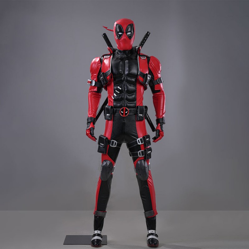 Marvel Rivals Deadpool Cosplay Costume Premium Wade Wilson Red Superhero Suit