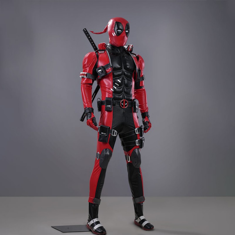 Marvel Rivals Deadpool Cosplay Costume Premium Wade Wilson Red Superhero Suit