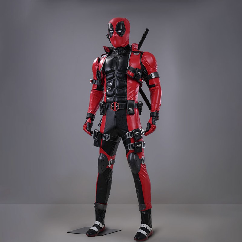 Marvel Rivals Deadpool Cosplay Costume Premium Wade Wilson Red Superhero Suit