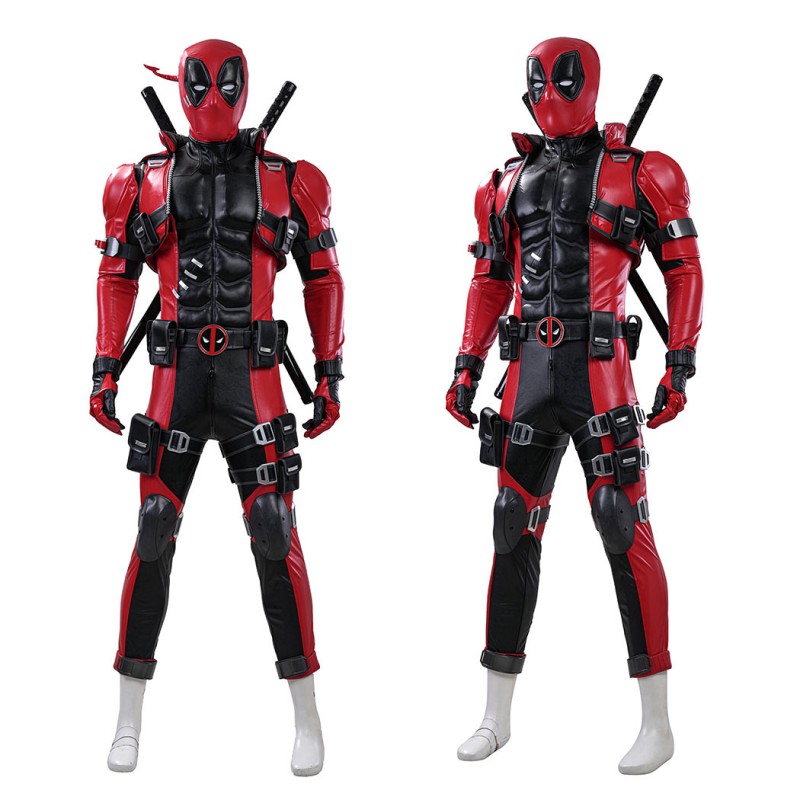 Marvel Rivals Deadpool Cosplay Costume Premium Wade Wilson Red Superhero Suit