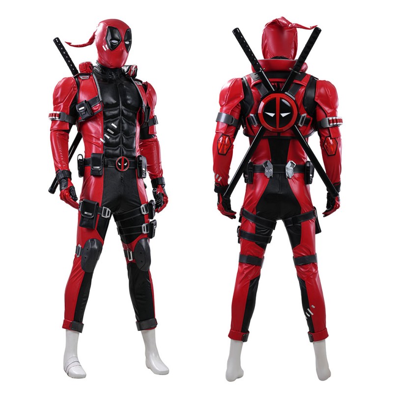 Marvel Rivals Deadpool Cosplay Costume Premium Wade Wilson Red Superhero Suit