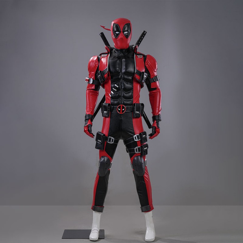 Marvel Rivals Deadpool Cosplay Costume Premium Wade Wilson Red Superhero Suit