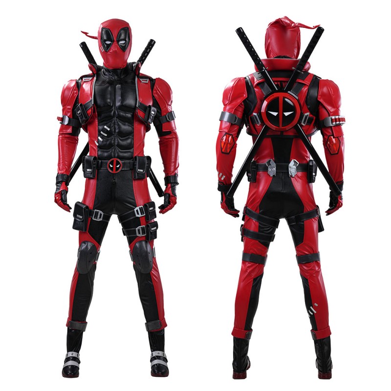Marvel Rivals Deadpool Cosplay Costume Premium Wade Wilson Red Superhero Suit