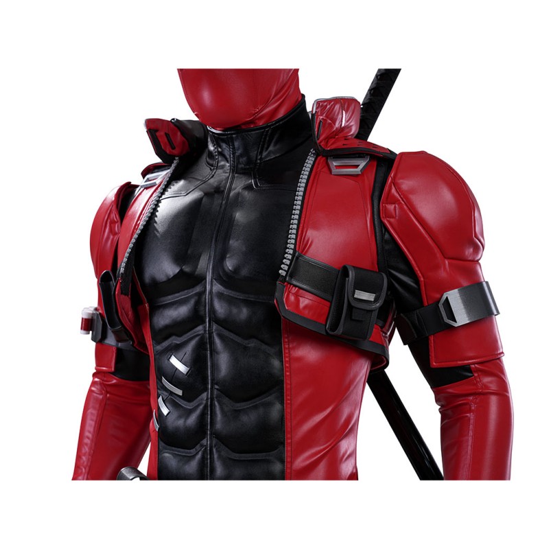 Marvel Rivals Deadpool Cosplay Costume Premium Wade Wilson Red Superhero Suit