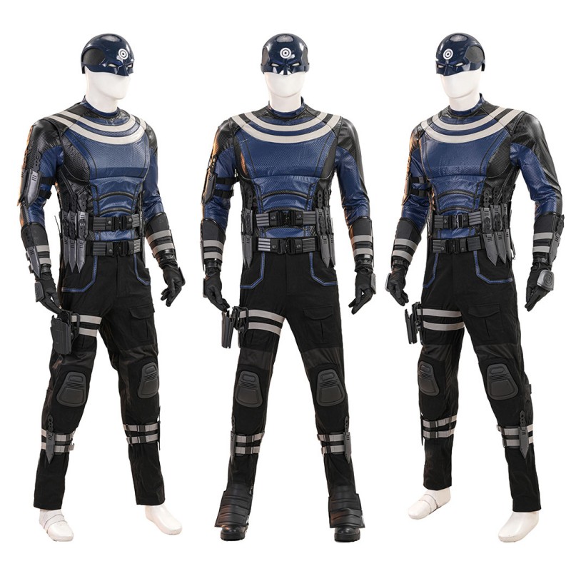 Daredevil Season 3 Bullseye Cosplay Costume Benjamin Poindexter Outfit Premium Leather Tactical Suit