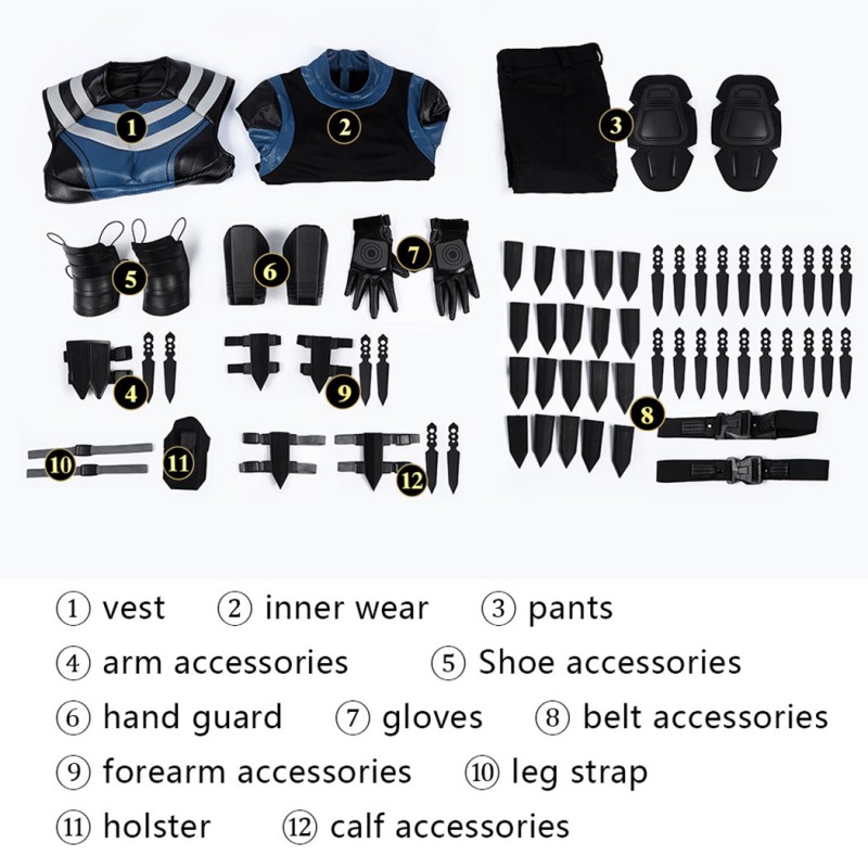 Daredevil Bullseye Cosplay Costume Season 3 Tactical Suit Premium Outfit