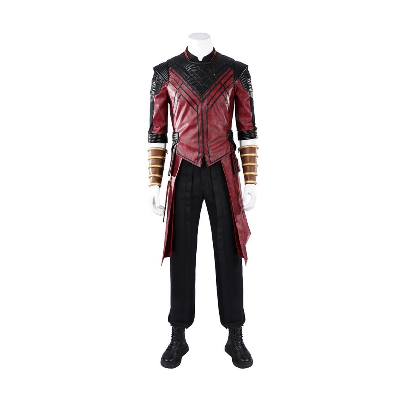 Avengers Doomsday Shang-Chi Cosplay Costume Red Leather Suit