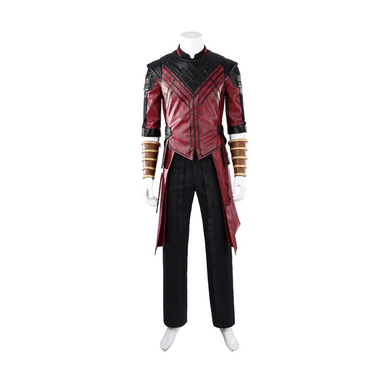 Avengers Doomsday Shang-Chi Cosplay Costume Red Leather Suit