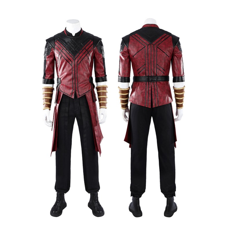 Avengers Doomsday Shang-Chi Cosplay Costume Red Leather Suit