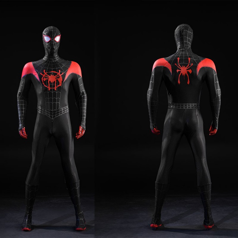 Miles Morales Cosplay Costume Spider-Man: Into the Spider-Verse Superhero Halloween Suit