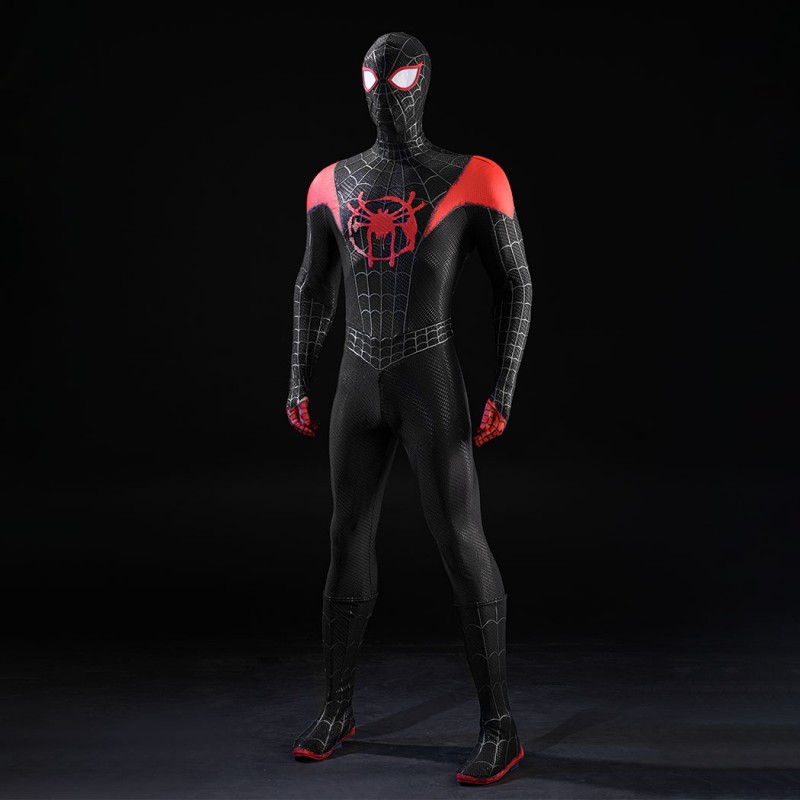 Miles Morales Cosplay Costume Spider-Man: Into the Spider-Verse Superhero Halloween Suit