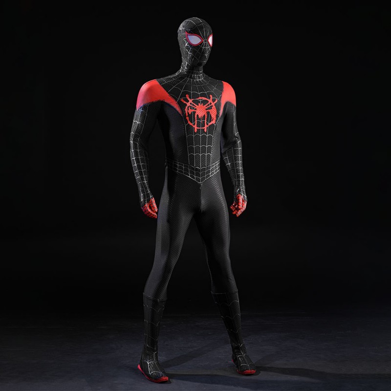 Miles Morales Cosplay Costume Spider-Man: Into the Spider-Verse Superhero Halloween Suit