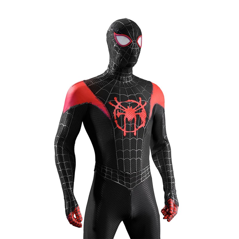 Miles Morales Cosplay Costume Spider-Man: Into the Spider-Verse Superhero Halloween Suit