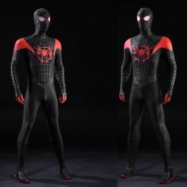 Miles Morales Cosplay Costume Spider-Man: Into the Spider-Verse Superhero Halloween Suit