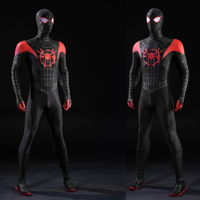 Miles Morales Cosplay Costume Spider-Man: Into the Spider-Verse Superhero Halloween Suit